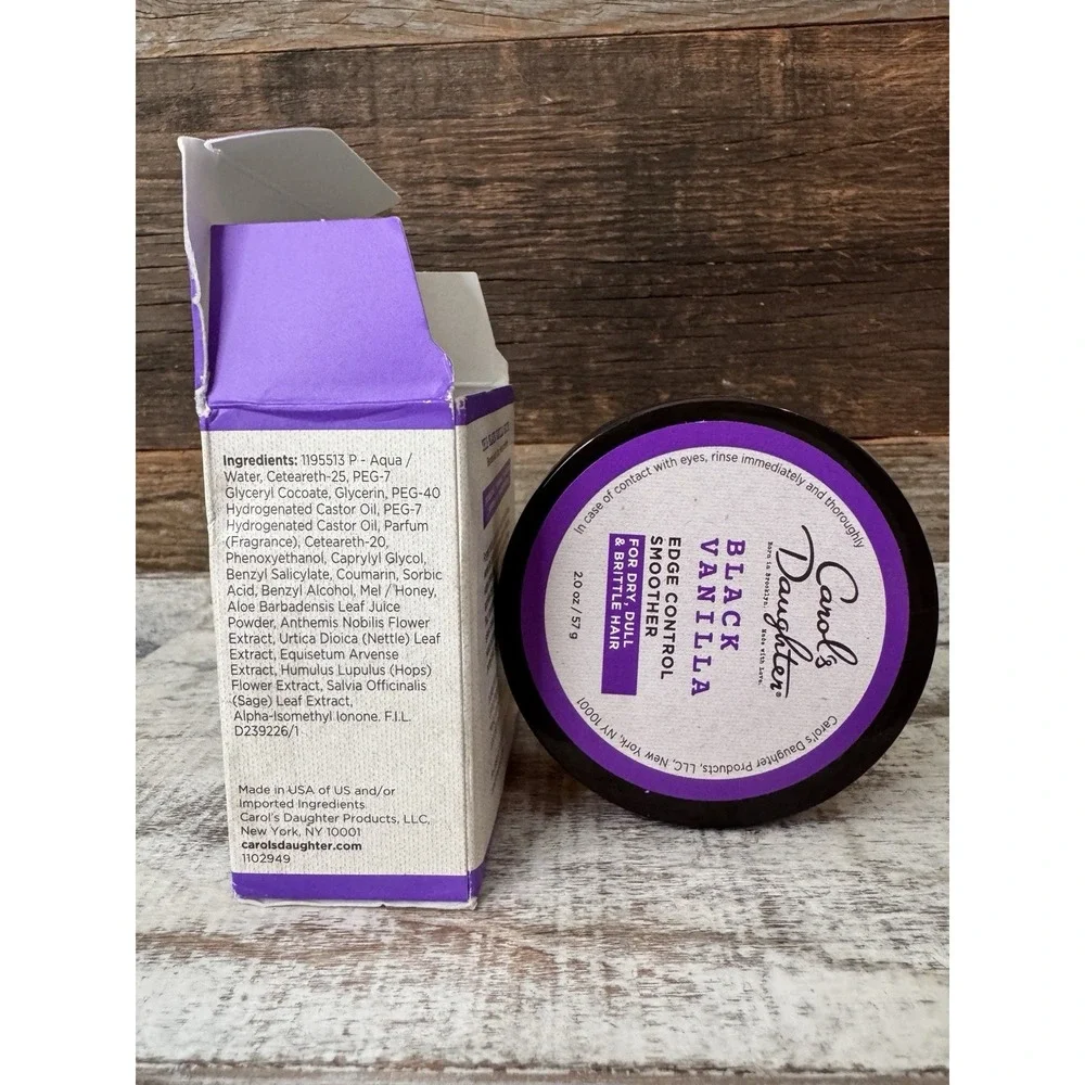 Carol's Daughter Black Vanilla Edge Control Smoother for Dry/Dull Hair‎ 2oz
